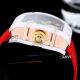 Richard Mille RM 88 Smiley  White Case RED Strap Swiss Replica Watch  (7)_th.jpg